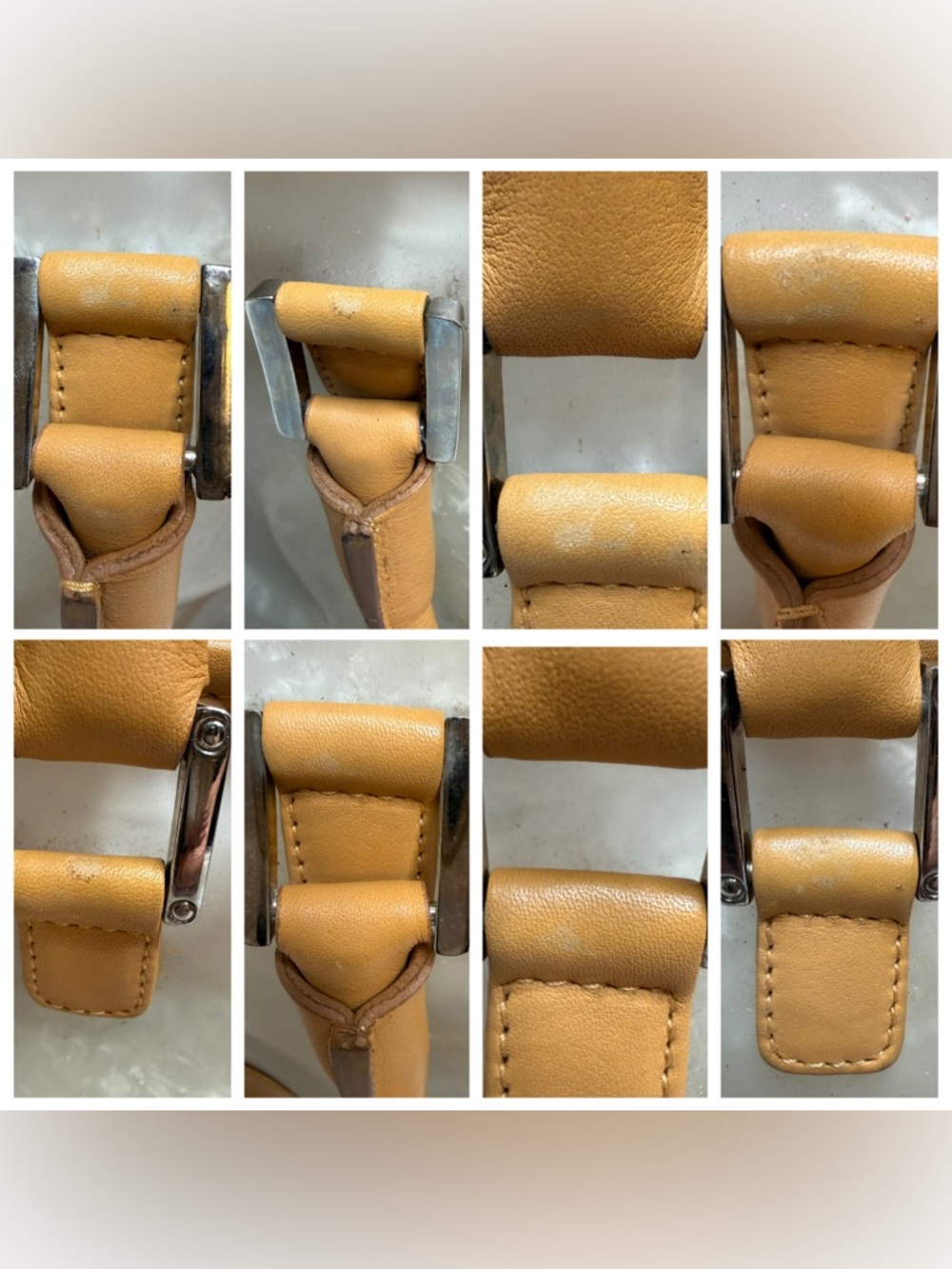 Loewe Amazona PVC & Tan Leather Satchel Top Handle w/ Pouch - Picture 13 of 14